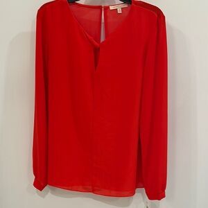 Elegant Red Women's Top